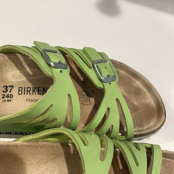 Birkenstock Green Leather Buckle Sandals—Adjustable—GREAT!! Excellent Cond-37 - Picture 5 of 9